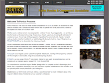 Tablet Screenshot of porticoproducts.com